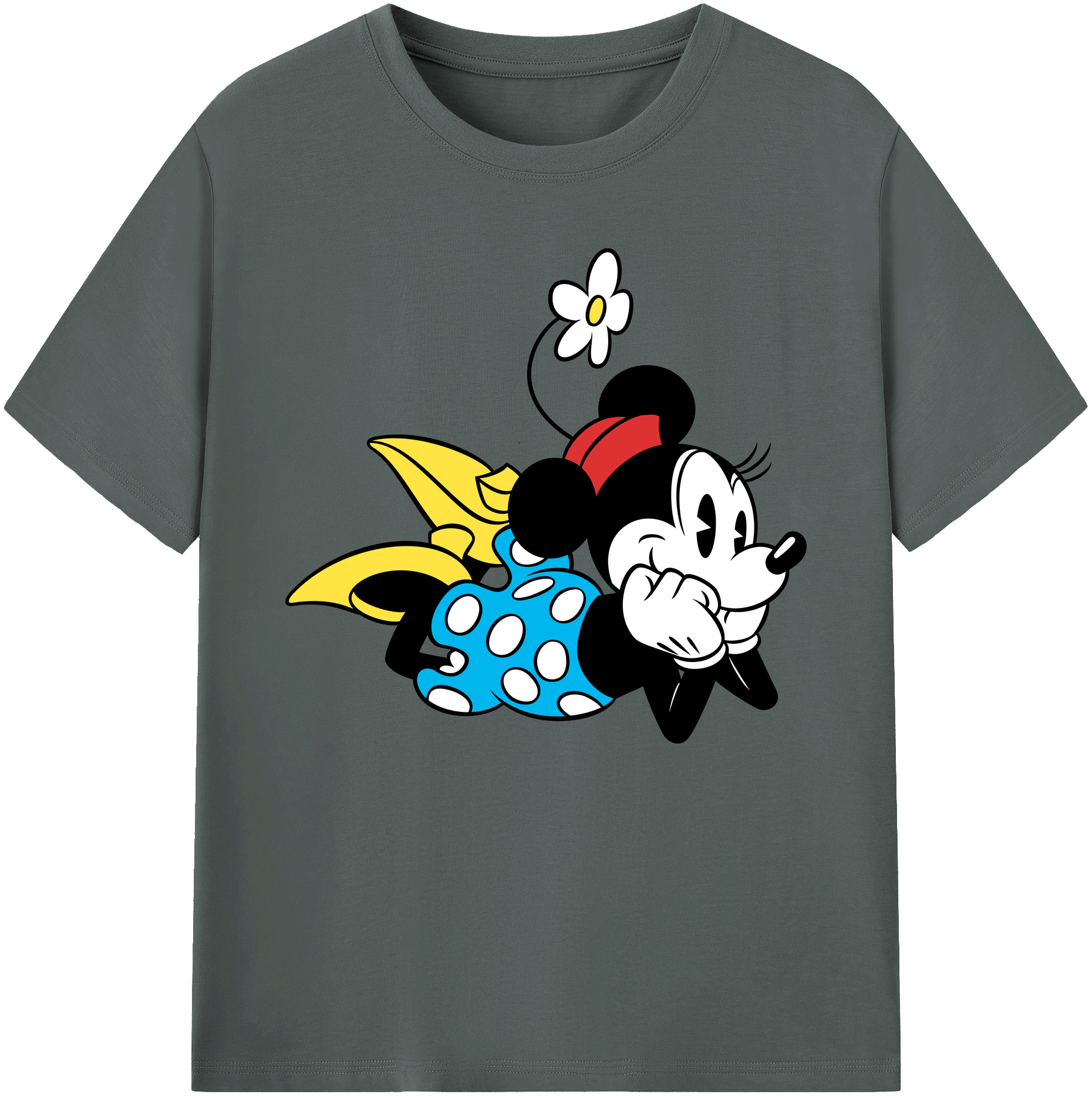 ミッキーマウス Mickey Mouse 綿100％ メンズ半袖Tシャツ｜肌触りやわらか＆通気性